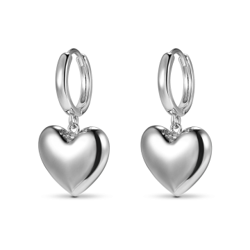 Серьги из серебра Heart