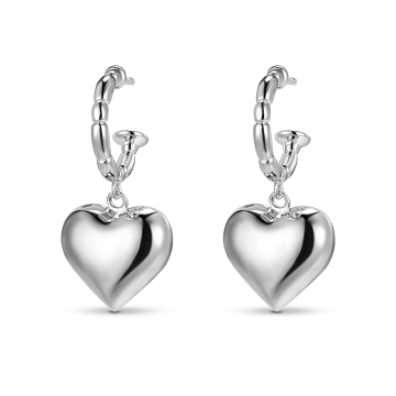 Серьги из серебра Heart