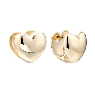 Серьги из серебра с позолотой Heart