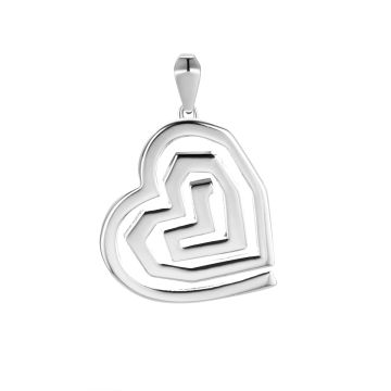 Кулон из серебра Heart