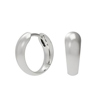 Серьги-кольца из серебра