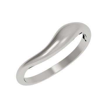 Кольцо тонкое из серебра