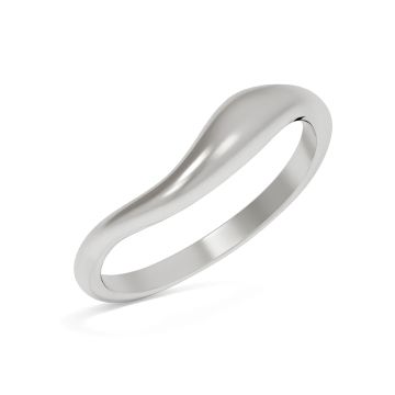 Кольцо тонкое из серебра