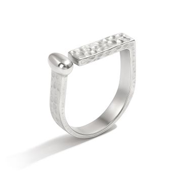 Кольцо тонкое из серебра