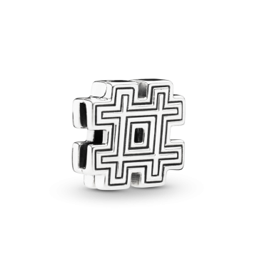 Шарм-клипса Reflexions "Символ Хештег"