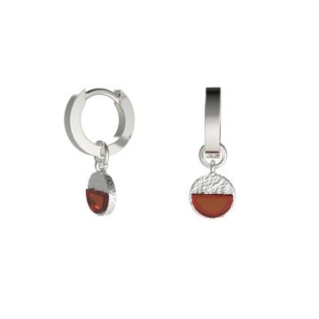 Серьги-кольца из серебра