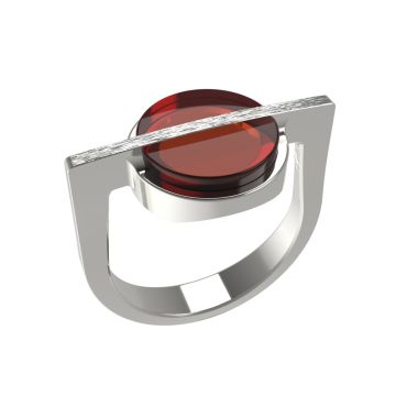 Кольцо тонкое из серебра