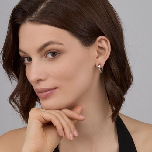 Серьги-гвоздики из серебра