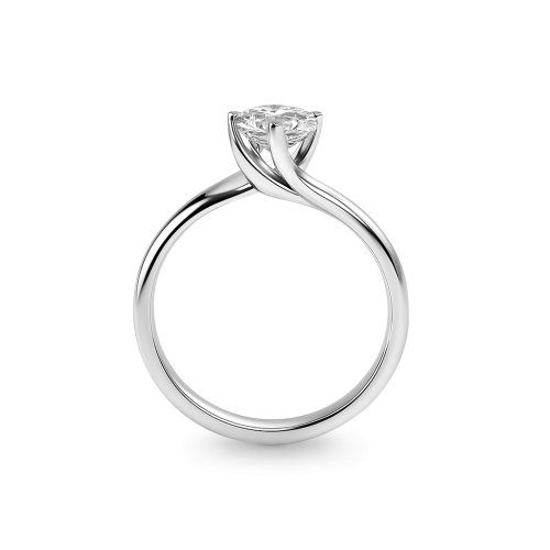 Кольцо из серебра с бриллиантом 1 карат