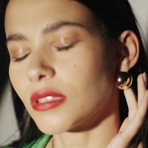 Серьги-пусеты Кнопка