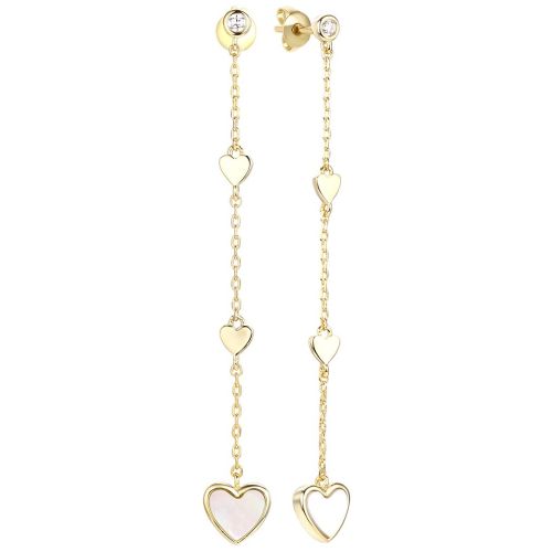 Серьги из серебра Heart