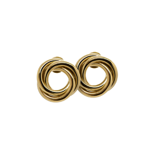 Серьги из серебра с позолотой Day Gold