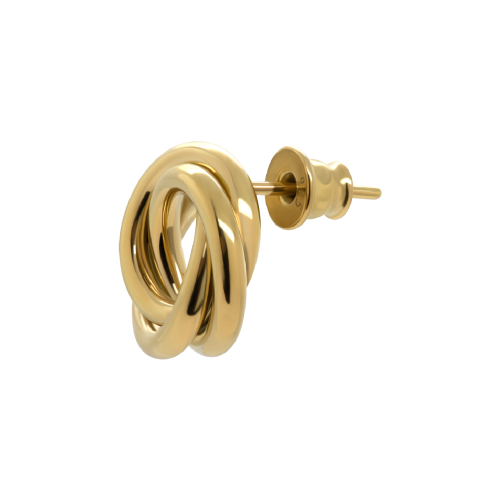 Серьги из серебра с позолотой Day Gold