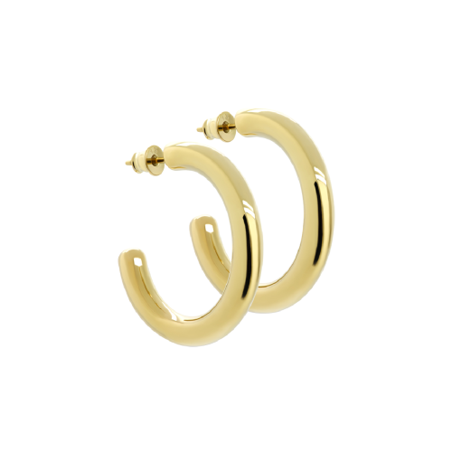 Серьги из серебра с позолотой Close up Gold
