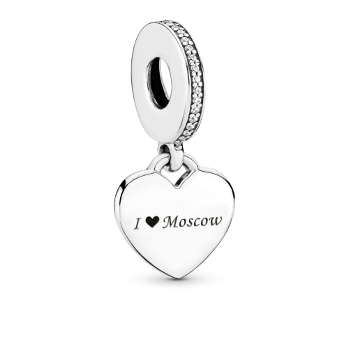 Шарм-подвеска Moments "Я люблю Москву"