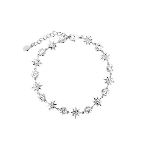Браслет-цепочка из серебра Stars