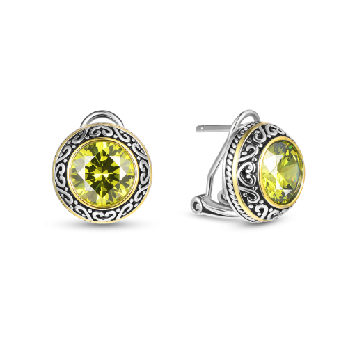 Серьги из серебра с фианитом Style Avenue