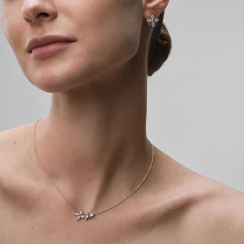 Колье из серебра с фианитом Lace