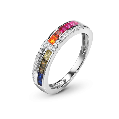 Кольцо из серебра с фианитом Spark Line