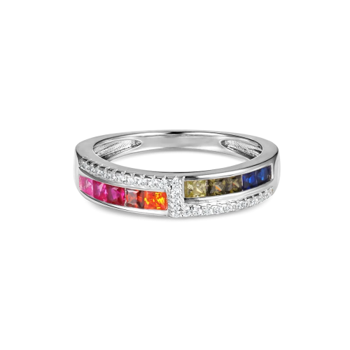 Кольцо из серебра с фианитом Spark Line
