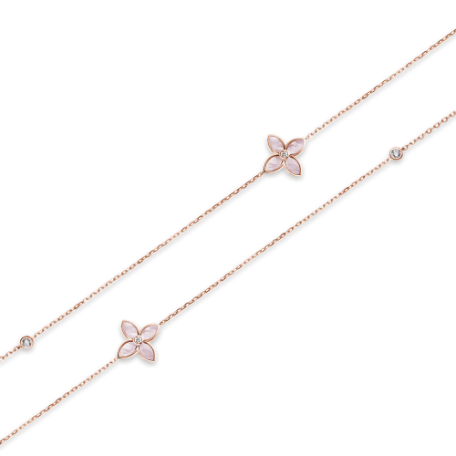 Колье из серебра с фианитом Lace