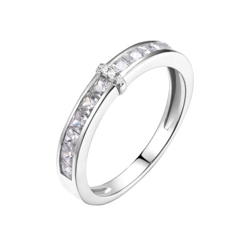 Кольцо из серебра с фианитом Spark Line