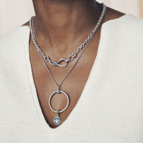 Кулон Moments "Pandora O" большой из серебра