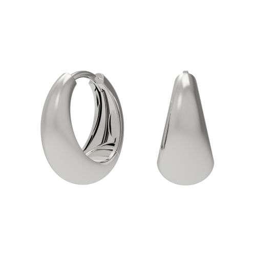 Серьги-кольца из серебра