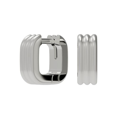 Серьги-кольца из серебра