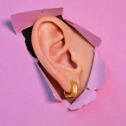 Серьги-кольца из серебра