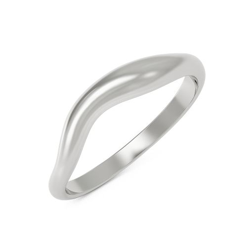 Кольцо тонкое из серебра
