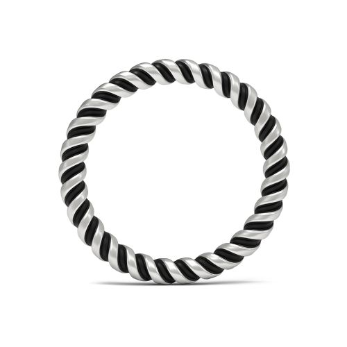 Кольцо тонкое из серебра