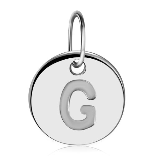 Подвеска монета с буквой G на цепь, колье, браслет или серьги Story G
