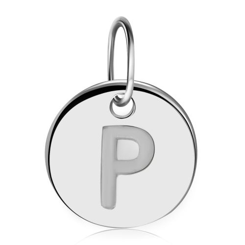 Подвеска монета с буквой P на цепь, колье, браслет или серьги Story Р