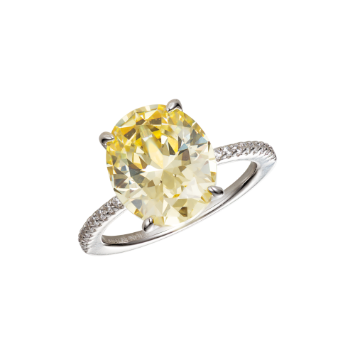 Кольцо-перстень из серебра Light yellow