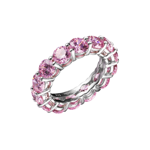 Кольцо-дорожка из серебра Sparkle Purple