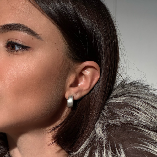 Серьги из серебра Hollywood Satin Silver