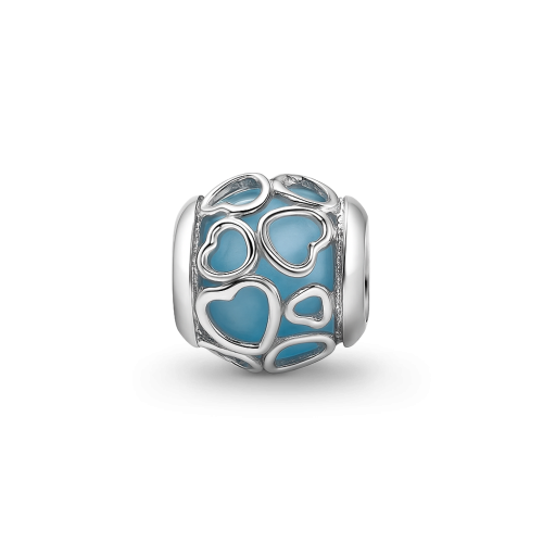 Шарм «Сердца на голубом шаре»