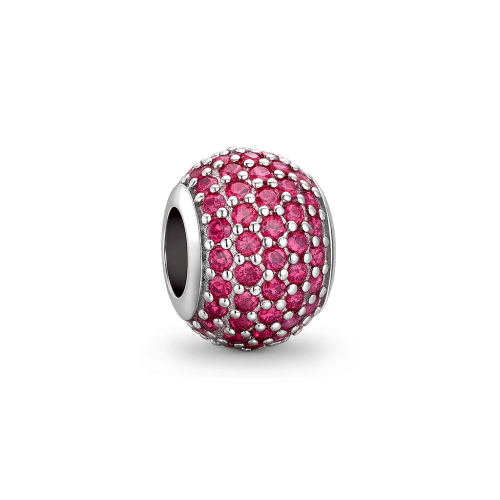 Шарм «Сияющий розовый шар»