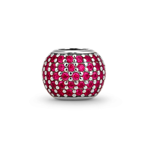 Шарм «Сияющий розовый шар»