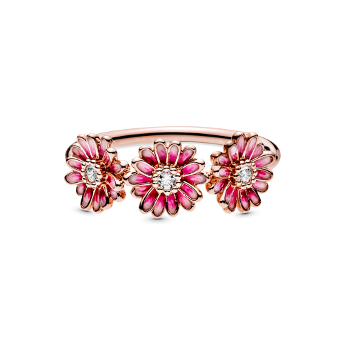 Кольцо "Розовые маргаритки"