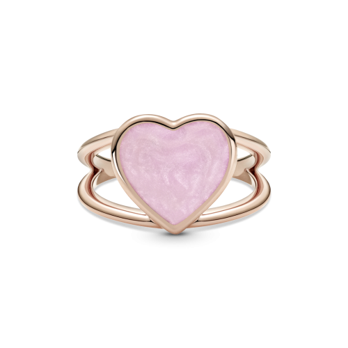 Кольцо "Розовое сердце"