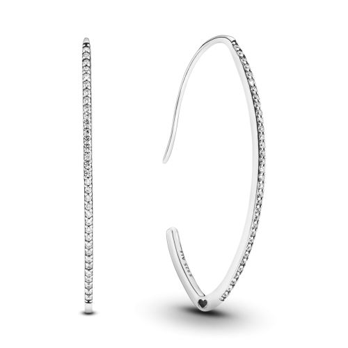 Серьги длинные "Искрящиеся линии"