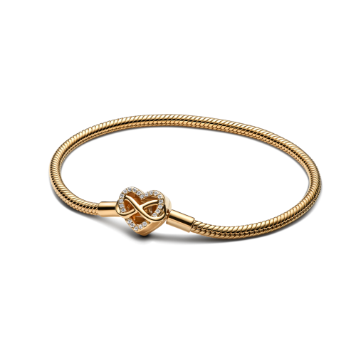 Браслет-змейка Moments с застежкой в виде сердца-бесконечности
