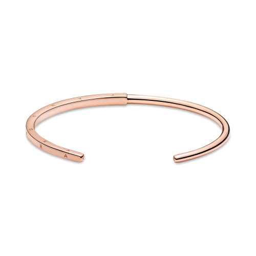 Браслет-бэнгл открытый "Логомания" в Pandora Rose