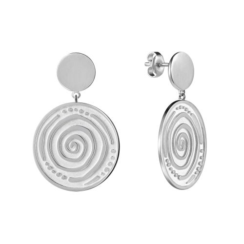Серьги с подвеской серебряные Sansara Silver