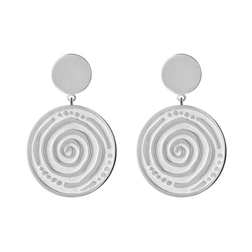 Серьги с подвеской серебряные Sansara Silver